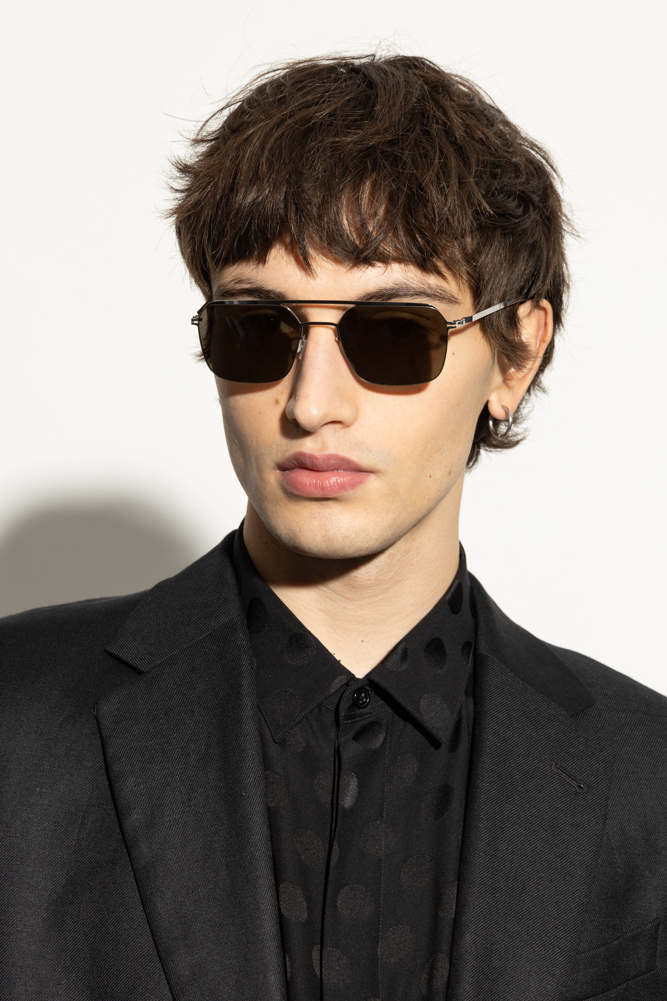 サングラス Mykita Mykita - ALISTER - 051 shiny silver Alister sunglasses Shiny Silver | SmartBuyGlasses US